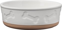 Frisco Bones Non-skid Ceramic Dog & Cat Bowl, Medium: 4 cup, 1 count