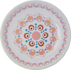 Frisco Kaleidoscope Pattern Non-skid Ceramic Cat Dish, Pink, 0.5 cup