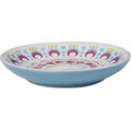 Frisco Kaleidoscope Pattern Non-skid Ceramic Cat Dish, Blue, 0.5 Cup, 1 count
