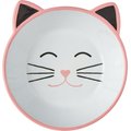 Frisco Cat Face Non-skid Ceramic Cat Bowl, Pink, 1 Cup, 1 count