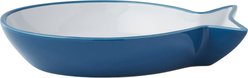 Frisco Fish Shaped Non-skid Ceramic Cat Dish, 0.5 cup, 1 count
