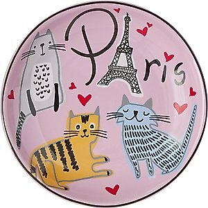 Frisco Paris Non-skid Ceramic Cat Dish, 0.5 cup, 1 count