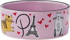 Frisco Paris Non-skid Ceramic Cat Dish, 1.5 cup