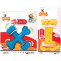 Nylabone Power Chew Tough Chew Dog Toys Bundle, Beef & Cheese, Large, 2 Count