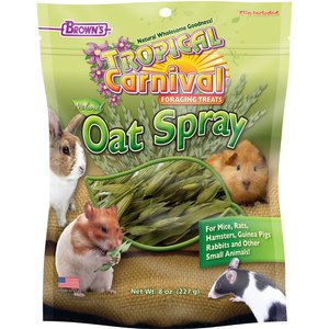 Brown's Tropical Carnival Oat Spray Small Animal Treats, 8-oz bag