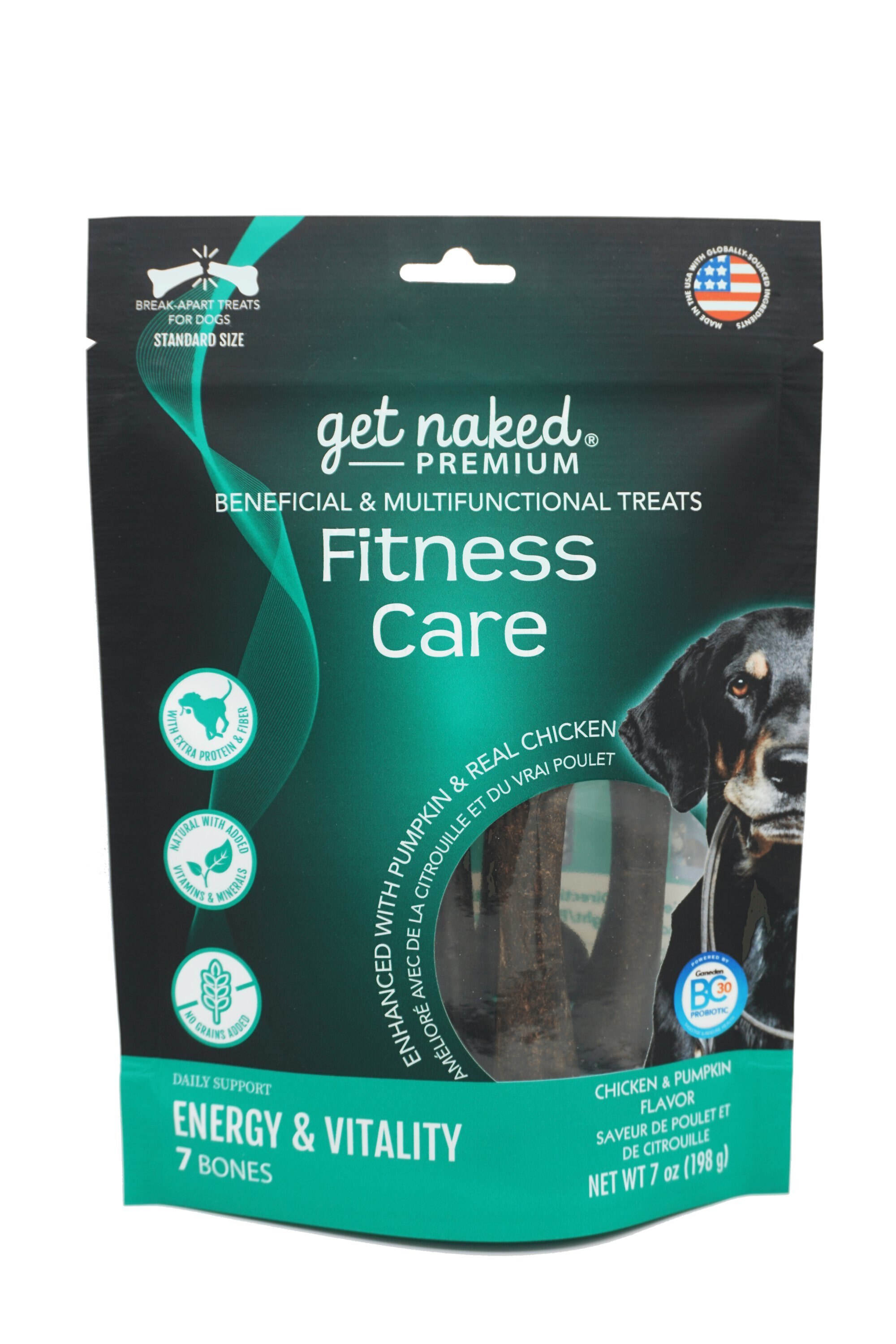 Get Naked Premium Antioxidant Care Chicken & Blueberry Flavor Grain-Free Dog Treats, 7 count