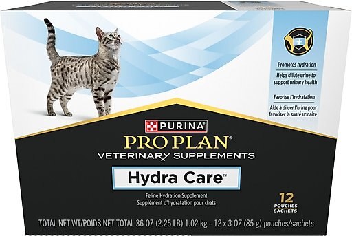 Purina Pro Plan Veterinary Diets Hydra Care Liver Flavored Liquid Supplement for Cats, 3-oz pouch, case of 12