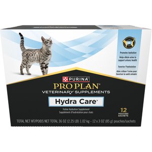 PURINA PRO PLAN VETERINARY DIETS Hydra Care Liver Flavored Liquid Supplement for Cats 3 oz pouch case of 12 Chewy