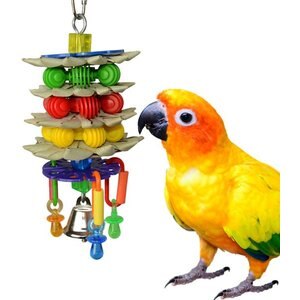 Super Bird Creations Triple Decker Bird Toy, Medium