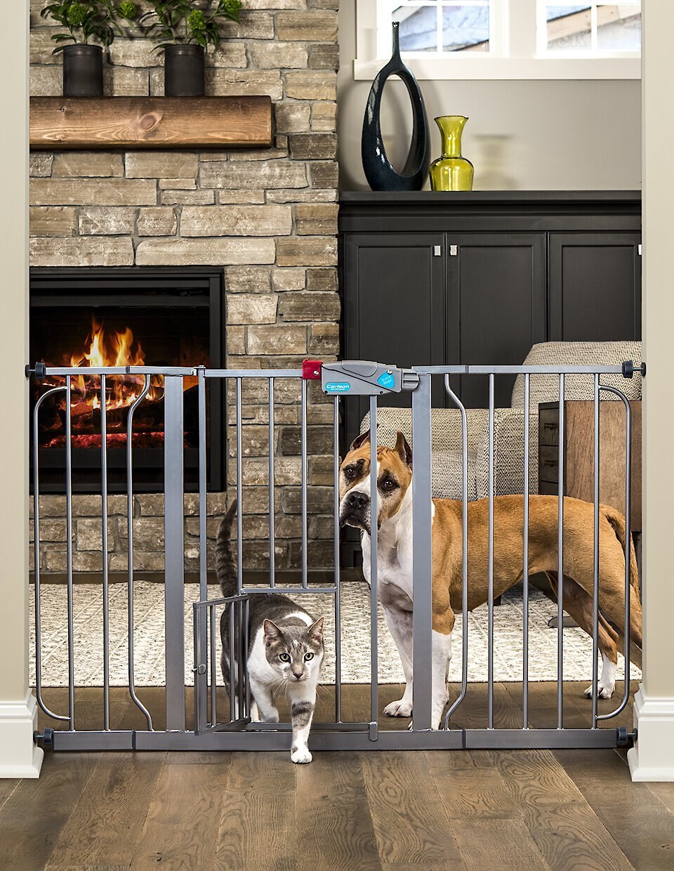 CARLSON PET PRODUCTS 30in Extra Wide Dog Gate, Large Customer