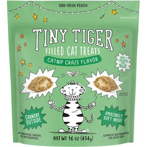 Tiny Tiger Catnip Flavor Soft & Crunchy Cat Treats 16-oz bag