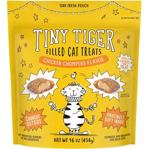 Tiny Tiger Chicken Flavor Soft & Crunchy Cat Treats 16-oz bag