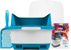 Noba Cateco Odor-Eliminating Cat Litter Box Starter Kit, Blue slide 1 of 3