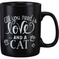 Primitives By Kathy "All You Need Is Love? & A Cat" Mug, 20-oz