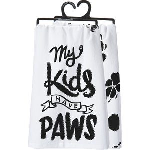 Primitives By Kathy "My Kids Have Paws" Dish Towel