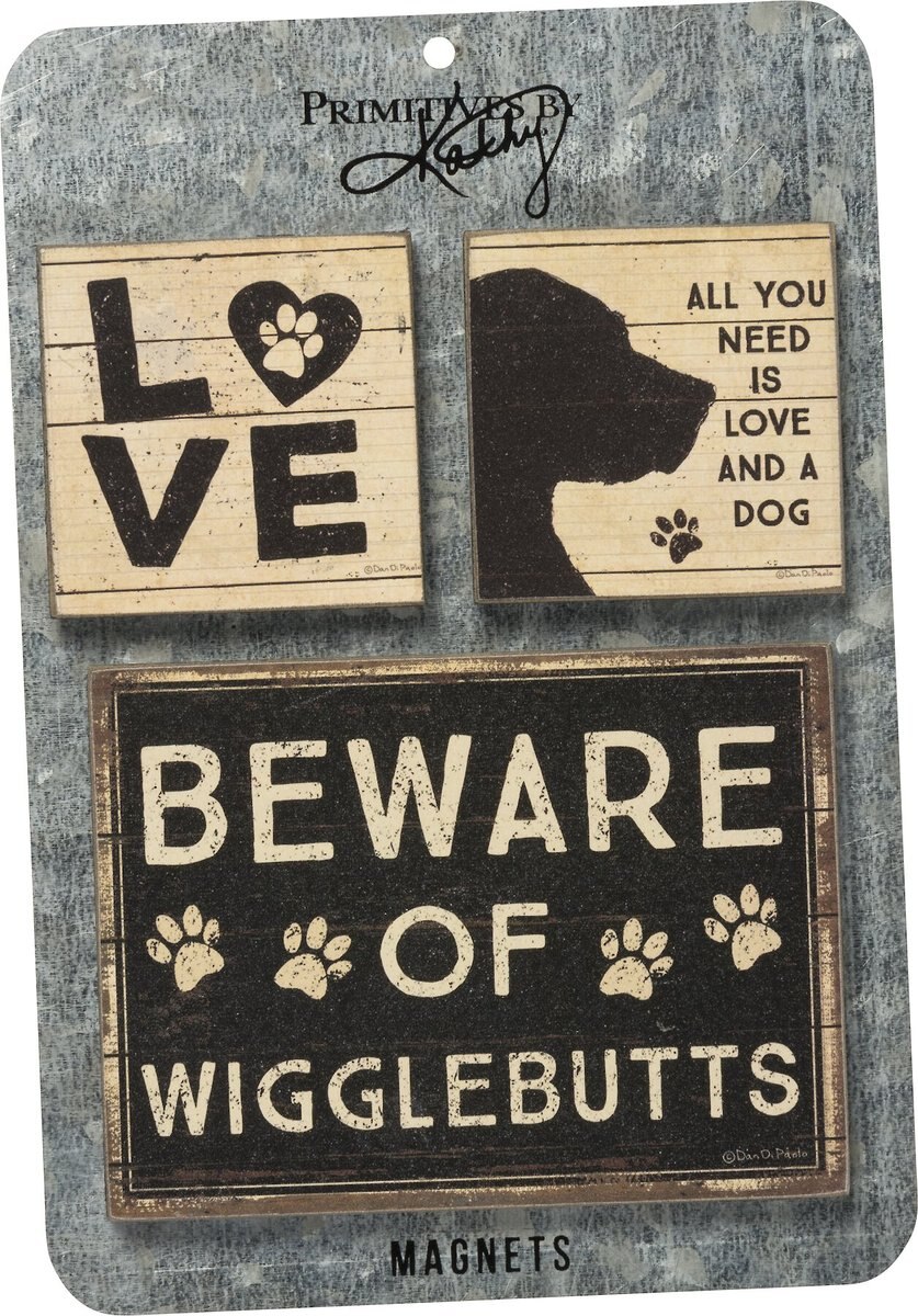 Primitives By Kathy Dog Ornament Set