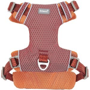 Frisco Outdoor Lightweight Ripstop Nylon Dog Harness, Flamepoint Orange, Small, Neck: 13 to 19-in, Girth: 16 to 22-in
