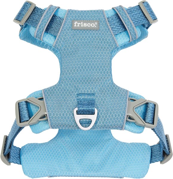 Frisco Outdoor Lightweight Ripstop Nylon Dog Harness, River Blue, Large, Neck: 18 to 28-in, Girth 24 to 34-in slide 1 of 6
