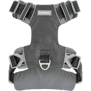 Frisco Outdoor Lightweight Ripstop Nylon Dog Harness, Storm Gray, Large, Neck: 18 to 28-in, Girth 24 to 34-in