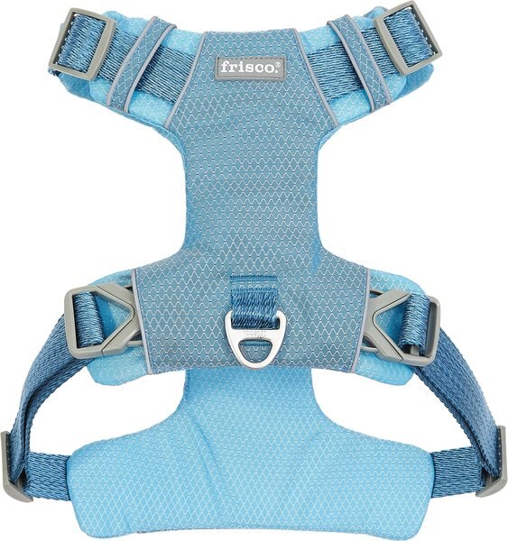 Frisco Outdoor Lightweight Ripstop Nylon Dog Harness, River Blue, Extra Large, Neck: 22 to 34-in, Girth: 32 to 44-in slide 1 of 6