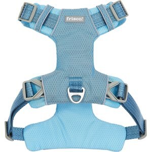 Frisco Outdoor Lightweight Ripstop Nylon Dog Harness, River Blue, XL - Girth: 32 - 44-in