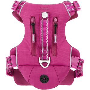 Frisco Outdoor Premium Ripstop Nylon Dog Harness with Pocket, Boysenberry Purple, Medium, Neck: 15 to 23-in, Girth, 20 to 28-in