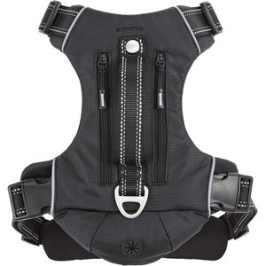 Frisco Outdoor Premium Ripstop Nylon Dog Harness with Pocket, Sapphire Navy, XL - Girth: 32 - 44-in