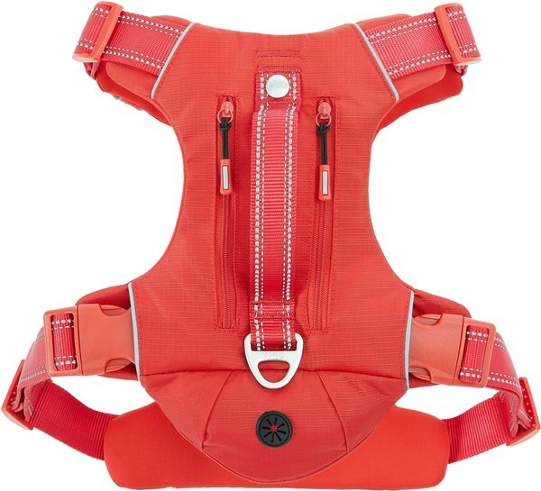 Frisco Outdoor Premium Ripstop Nylon Dog Harness with Pocket, Sunset Orange, Extra Large, Neck: 22 to 34-in, Girth: 32 to 44-in slide 1 of 6