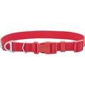 Frisco Outdoor Solid Textured Waterproof Stink Proof PVC Dog Collar, Mars Red, XS Neck: 8-12-in Width: 5/8th-in