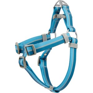 Frisco Outdoor Two Tone Waterproof Stinkproof PVC Dog Harness, River Blue, Small, Neck: 14 to 19-in, Girth: 16 to 23-in