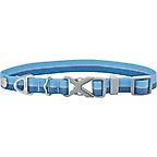 Frisco Outdoor Two Toned Waterproof Stink Proof PVC Dog Collar, River Blue, Medium - Neck: 14-20-in, Width: 3/4-in
