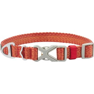 Frisco Outdoor Heathered Nylon Collar, Flamepoint Orange, Extra Small, Neck: 8-12-in, Width: 5/8th -in