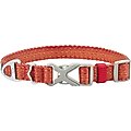 Frisco Outdoor Heathered Nylon Collar, Mars Red, SM - Neck: 10-14-in, Width: 5/8-in