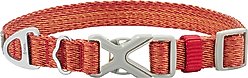 Frisco Outdoor Heathered Nylon Collar, Mars Red, LG, Neck: 18 - 26-in, Width: 1-in