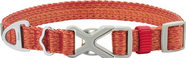 Frisco Outdoor Heathered Nylon Collar, Flamepoint Orange, Large, Neck: 18 -26-in, Width: 1-in slide 1 of 6