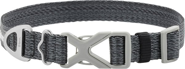 Frisco Outdoor Heathered Nylon Collar, Midnight Black, XS, Neck: 8-12-in, Width: 5/8th -in slide 1 of 6
