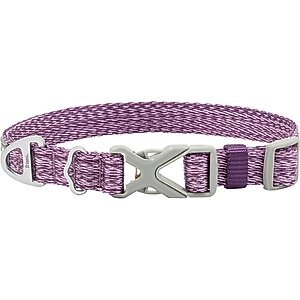 Frisco Outdoor Heathered Nylon Collar, Shadow Purple, XS, Neck: 8-12-in, Width: 5/8th -in