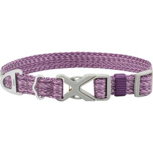 Frisco Outdoor Heathered Nylon Collar, Shadow Purple, Small - Neck: 10-14-in, Width: 5/8-in