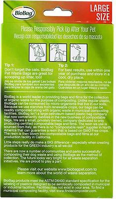 Show full view: BioBag Large Pet Waste Bags, 70 count slide 3 of 6