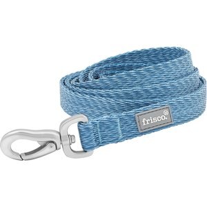 Frisco Outdoor Heathered Nylon Dog Leash, River Blue, Large - Length: 6-ft, Width: 1-in