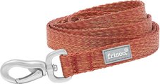 Frisco Outdoor Heathered Nylon Dog Leash, Flamepoint Orange, Medium - Length: 6-ft, Width: 3/4-in