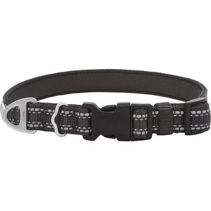 Frisco Outdoor Nylon Reflective Comfort Padded Dog Collar, Sapphire Navy, XS: Neck: 8-12-in, W: 5/8th -in