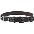 256672	Frisco Outdoor Nylon Reflective Comfort Padded Dog Collar, Midnight Black, MD - Neck: 14-20-in, Width: 3/4-in
