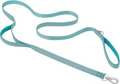 Frisco Outdoor Nylon Reflective Comfort Padded Dog Leash, Bayou Teal, MD - Length: 6-ft, Width: 3/4-in