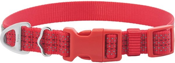 Frisco Outdoor Frisco Outdoor Ultra Reflective Nylon Dog Collar, Flamepoint Orange, Large, Neck: 18 -26-in, Width: 1-in slide 1 of 7