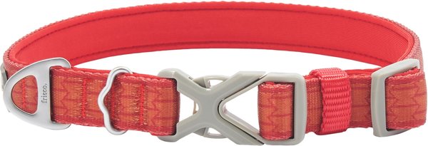 Frisco Outdoor Comfort Print Nylon Padded Dog Collar, Flamepoint Orange, Extra Small, Neck: 8-12-in, Width: 5/8th -in slide 1 of 6