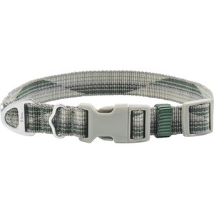 Frisco Outdoor Woven Jacquard Nylon Dog Collar, Forest Green, Extra Small, Neck: 8-12-in, Width: 5/8th -in