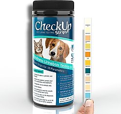 CheckUp Pet Wellness Urinalysis Testing Kit Urine Testing for Dogs & Cats, 50 strips slide 1 of 4