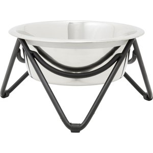 Frisco Elevated Triangle Iron Stand Dog & Cat Single Bowl Diner, 8 Cup