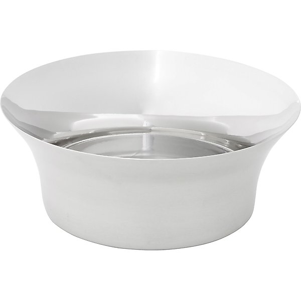 PETMATE Silicone Round Collapsible Travel Dog & Cat Bowl, Navy Blue, 1. ...